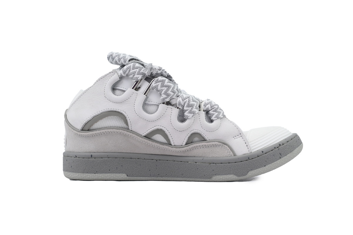 Lanvin Curb Sneakers White Gray – Premium Ver.