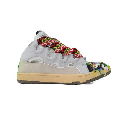 Lanvin Curb Sneakers White Paint Splatter – Premium Ver. 02