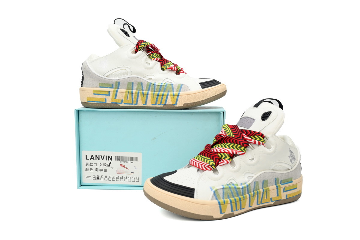 Lanvin Curb Sneakers White Painted – Standard Ver.