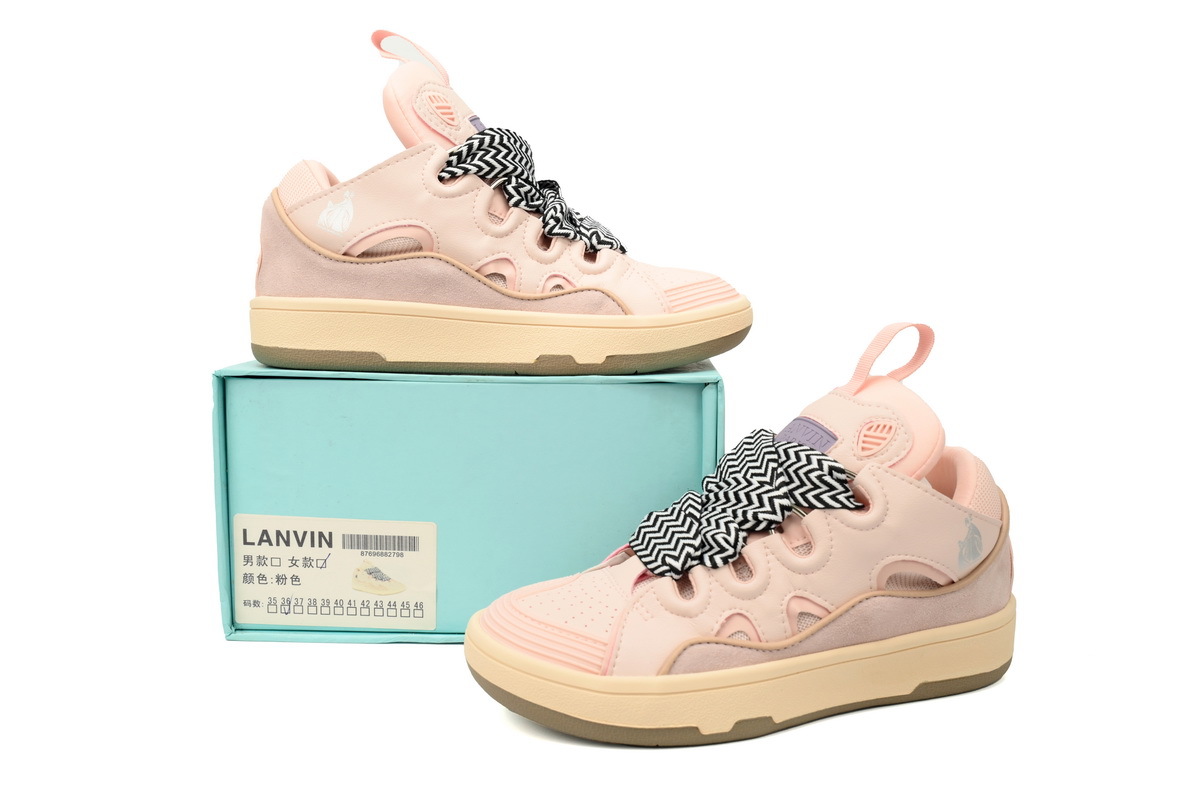 Lanvin Curb Sneakers White Pink – Standard Ver.