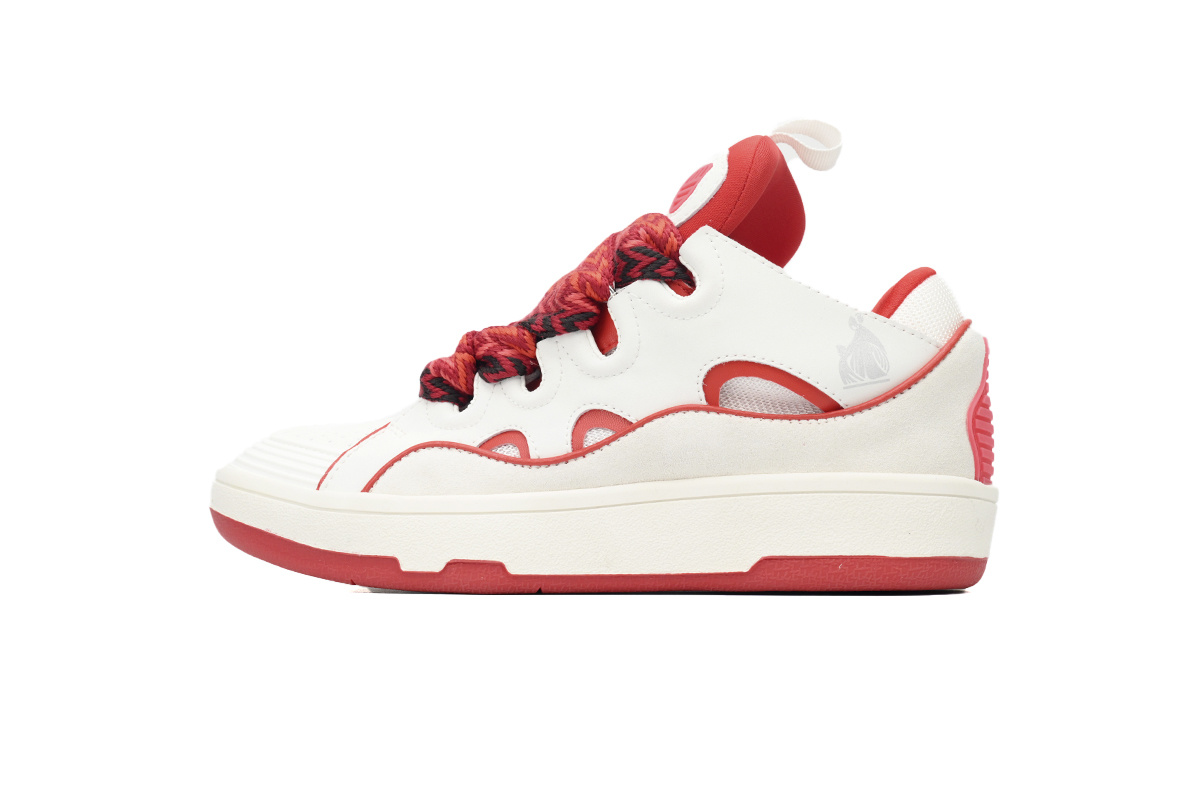Lanvin Curb Sneakers White Red – Standard Ver.