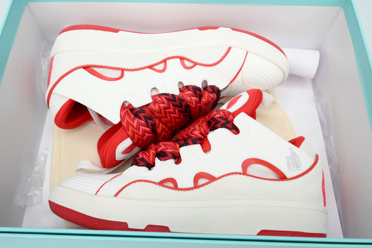 Lanvin Curb Sneakers White Red – Standard Ver.