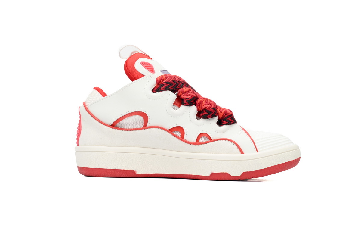 Lanvin Curb Sneakers White Red – Standard Ver.