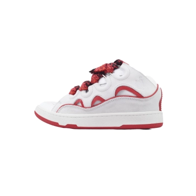 Lanvin Curb Sneakers White Red – Premium Ver. 01