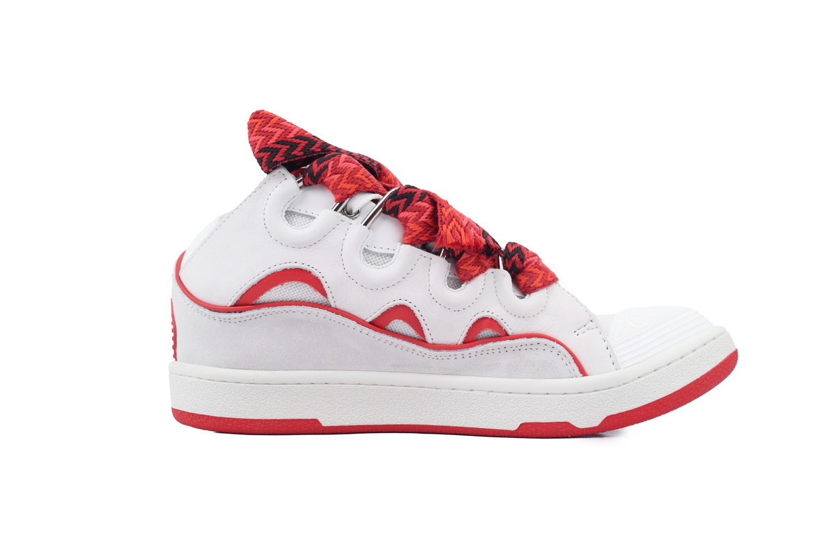 Lanvin Curb Sneakers White Red – Premium Ver.