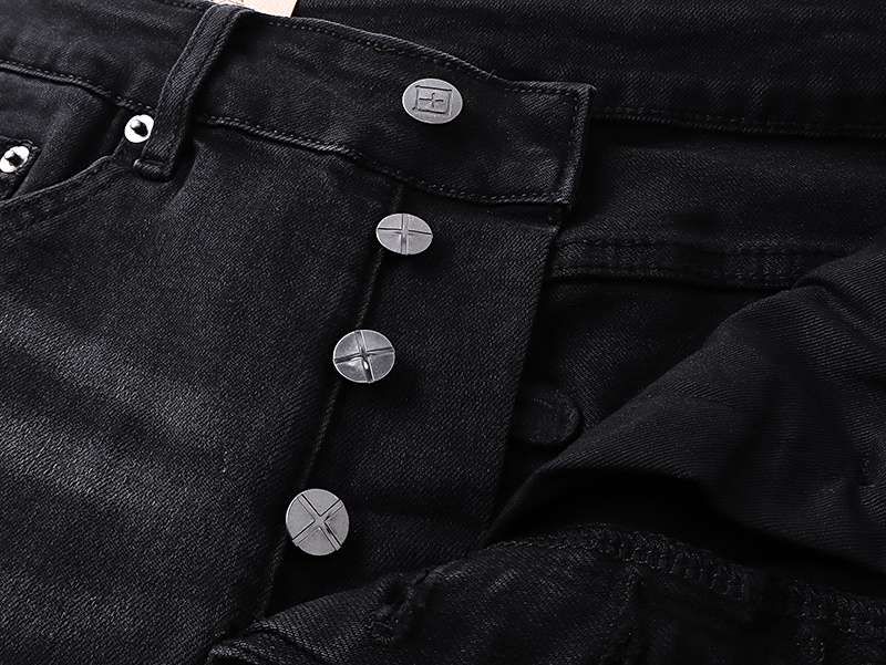 Ksubi Slim Tapered Jeans Black #KS9003