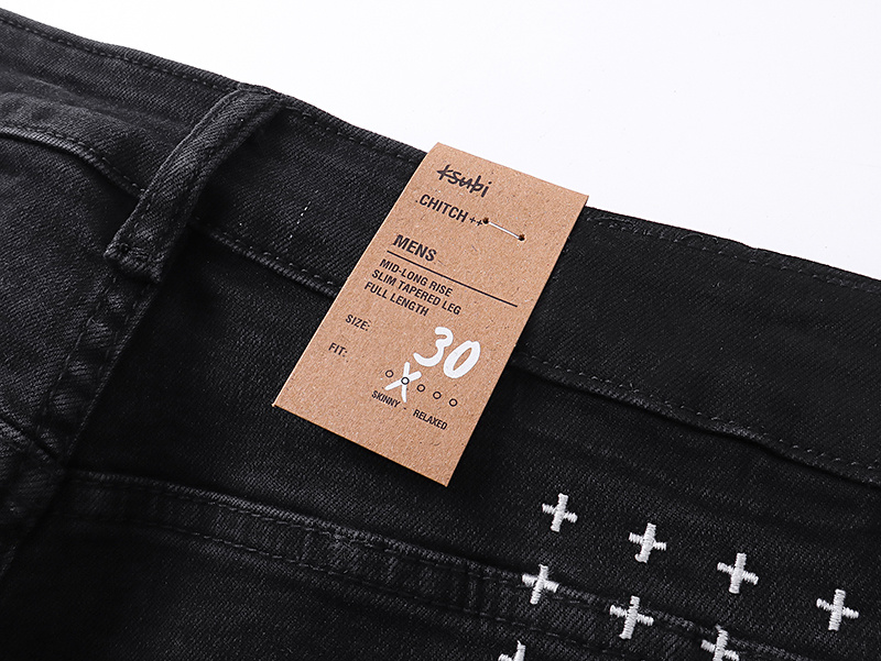 Ksubi Slim Tapered Jeans Black #KS9003