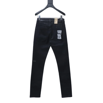 Ksubi Solid Color Back Pocket Letter Jeans 02