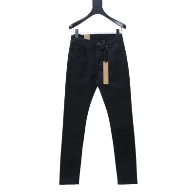 Ksubi Solid Color Back Pocket Letter Jeans 01