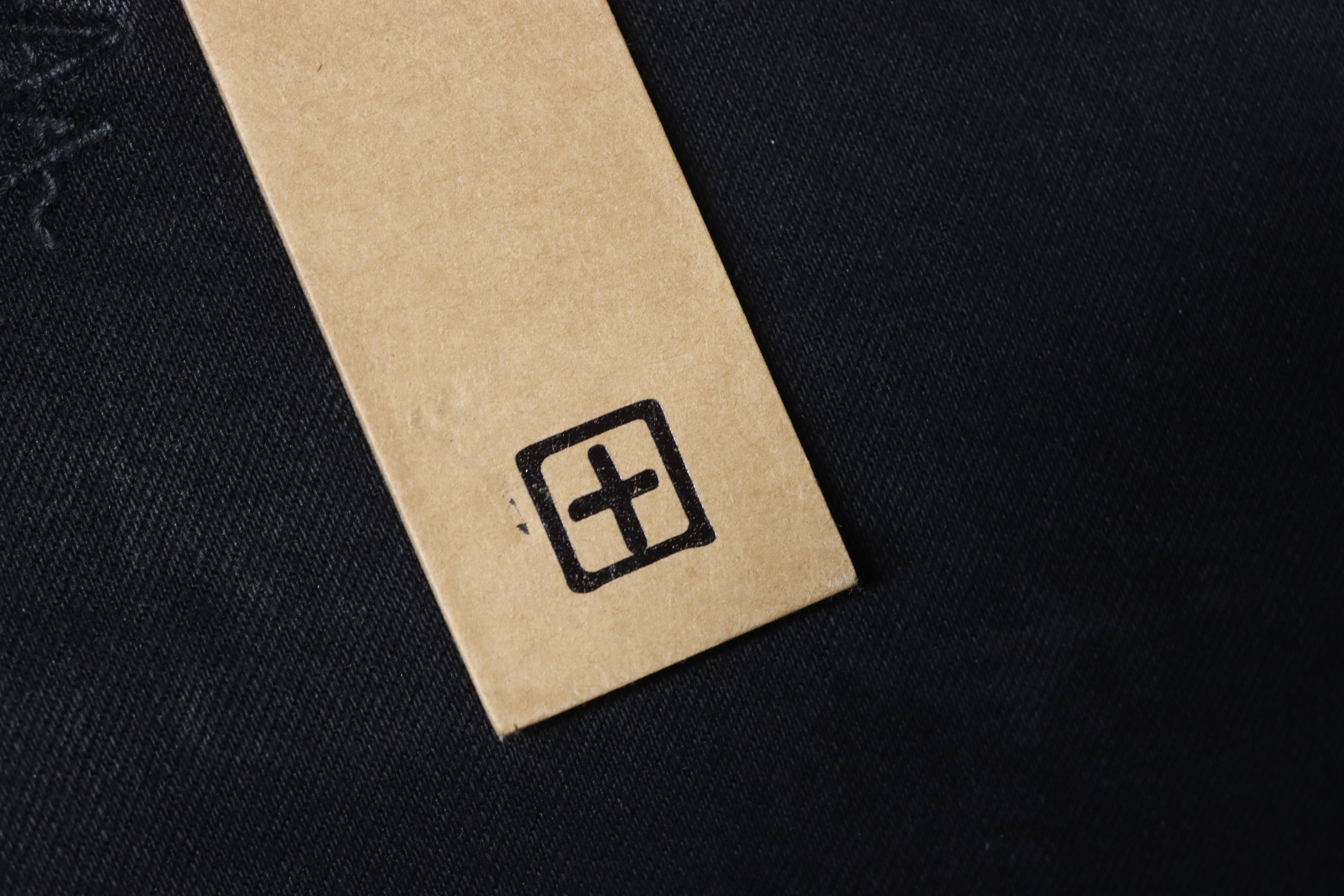 Ksubi Solid Color Back Pocket Letter Jeans