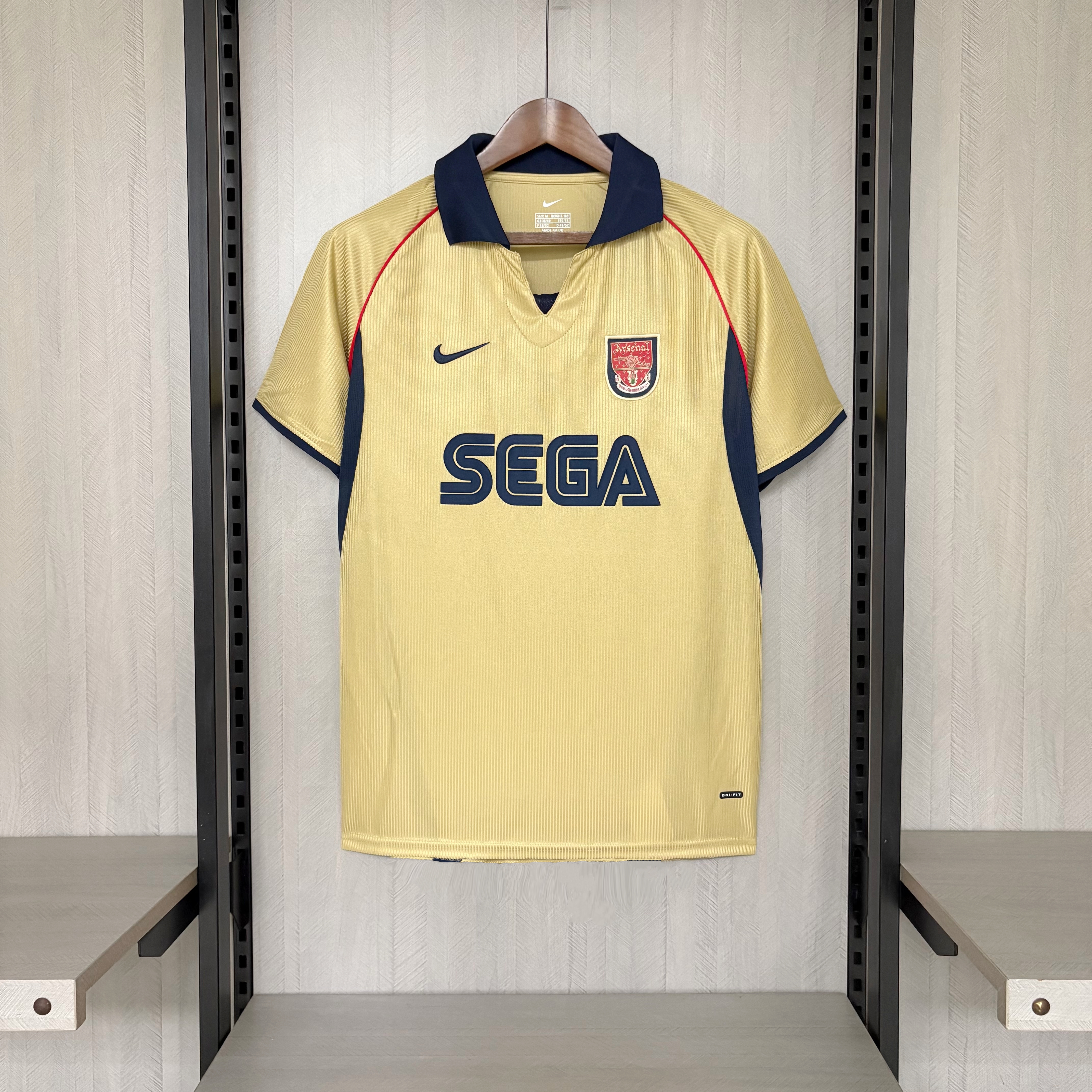 Arsenal 2001/02 Mens Retro Away Jersey