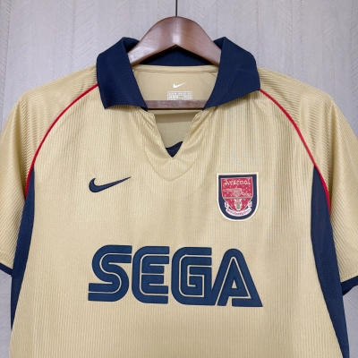 Arsenal 2001/02 Mens Retro Away Jersey 02