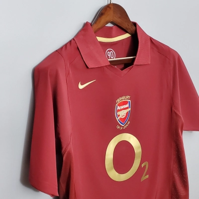 Arsenal 2005/06 Mens Retro Home Design 2 Jersey 02