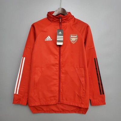 Arsenal 2020/21 Mens Red Windbreaker Jacket 01
