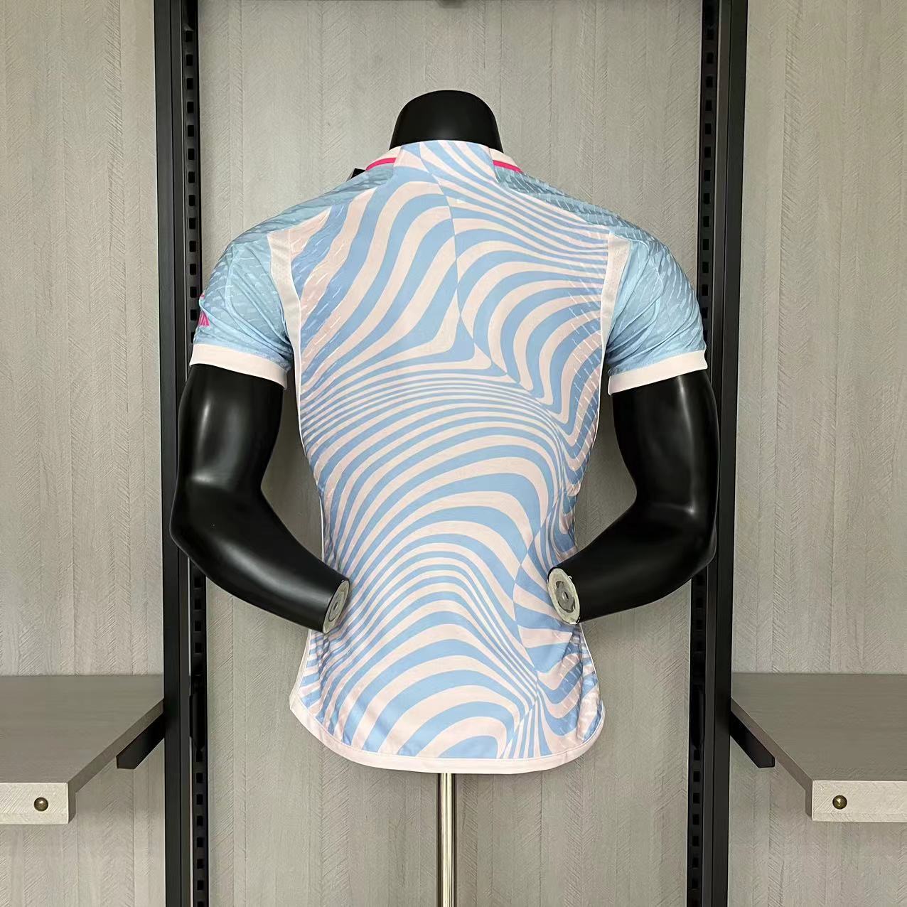 Arsenal 2023/24 Mens Player Version Blue/Pink Jersey