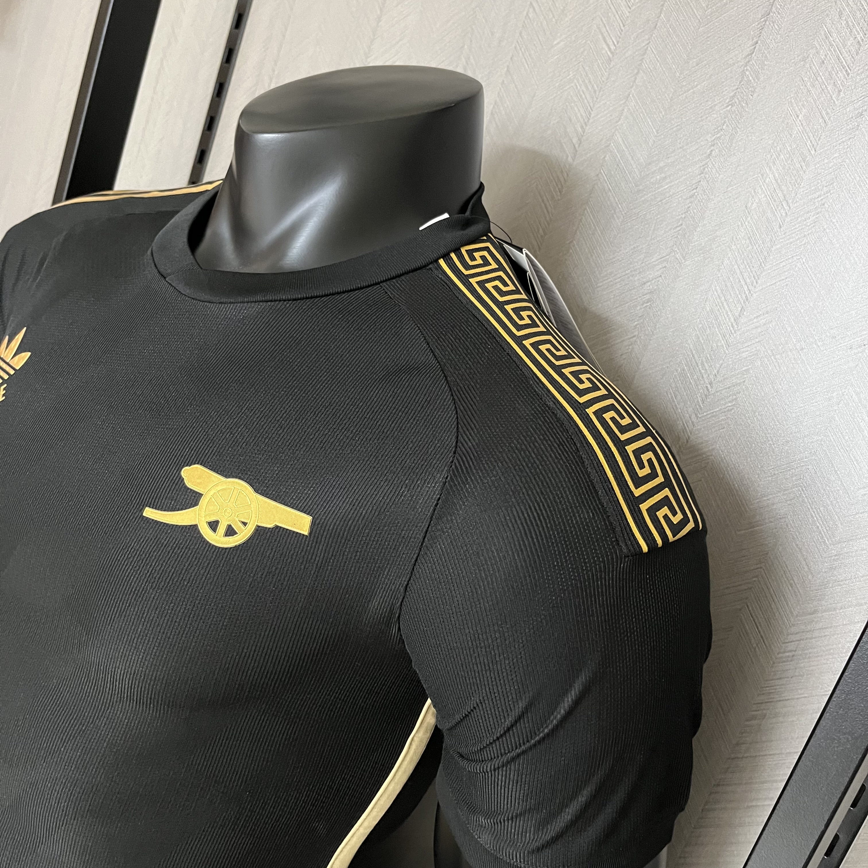 Arsenal 2024/25 Mens Player Version Black Versace Co-Branded Edition Jersey