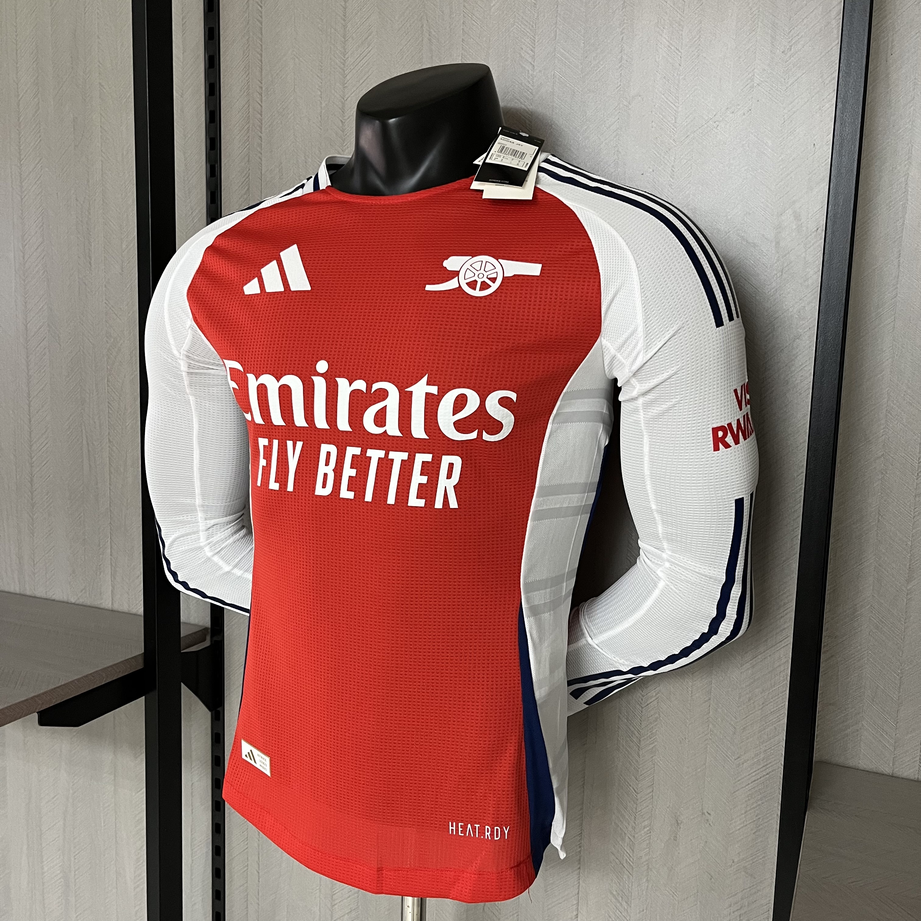 Arsenal 2024/25 Mens Player Version Long Sleeve Home Jersey