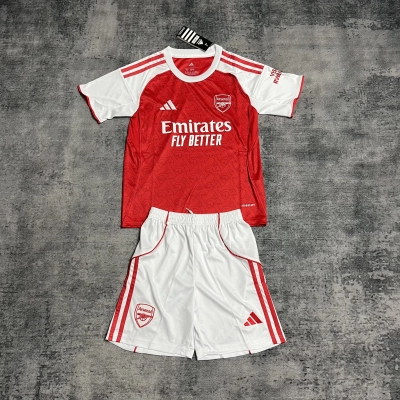 Arsenal 2025/26 Kids Home Jersey 01