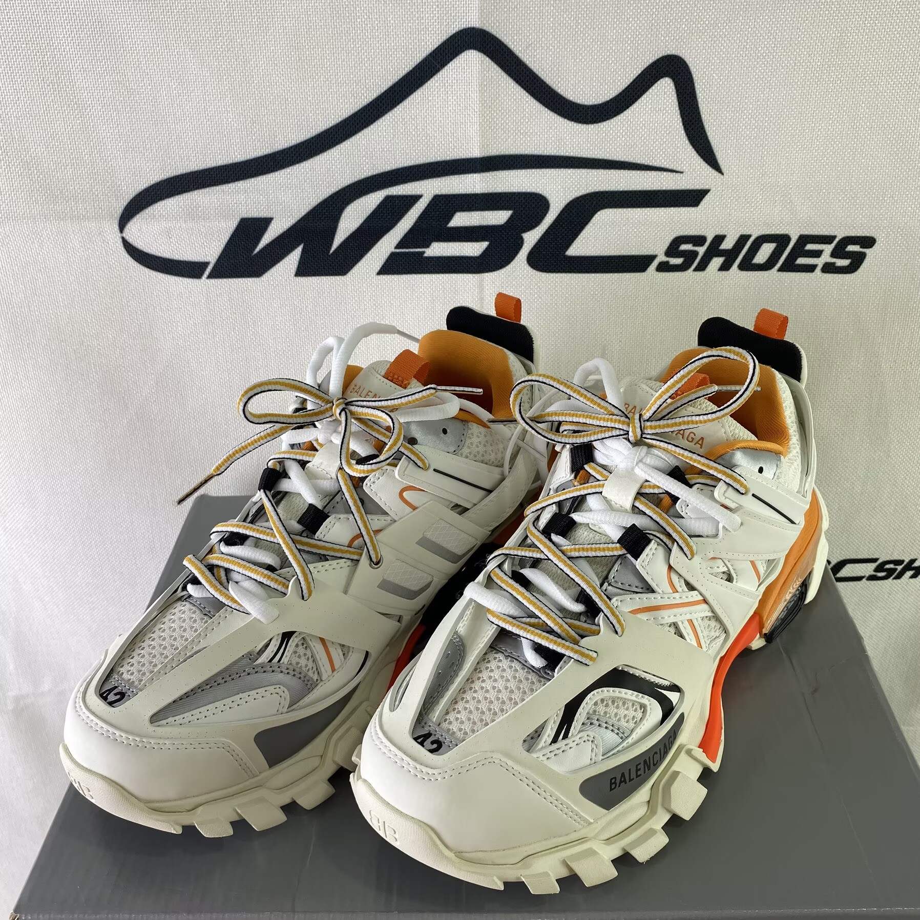Balenciaga Track Sneaker White Orange