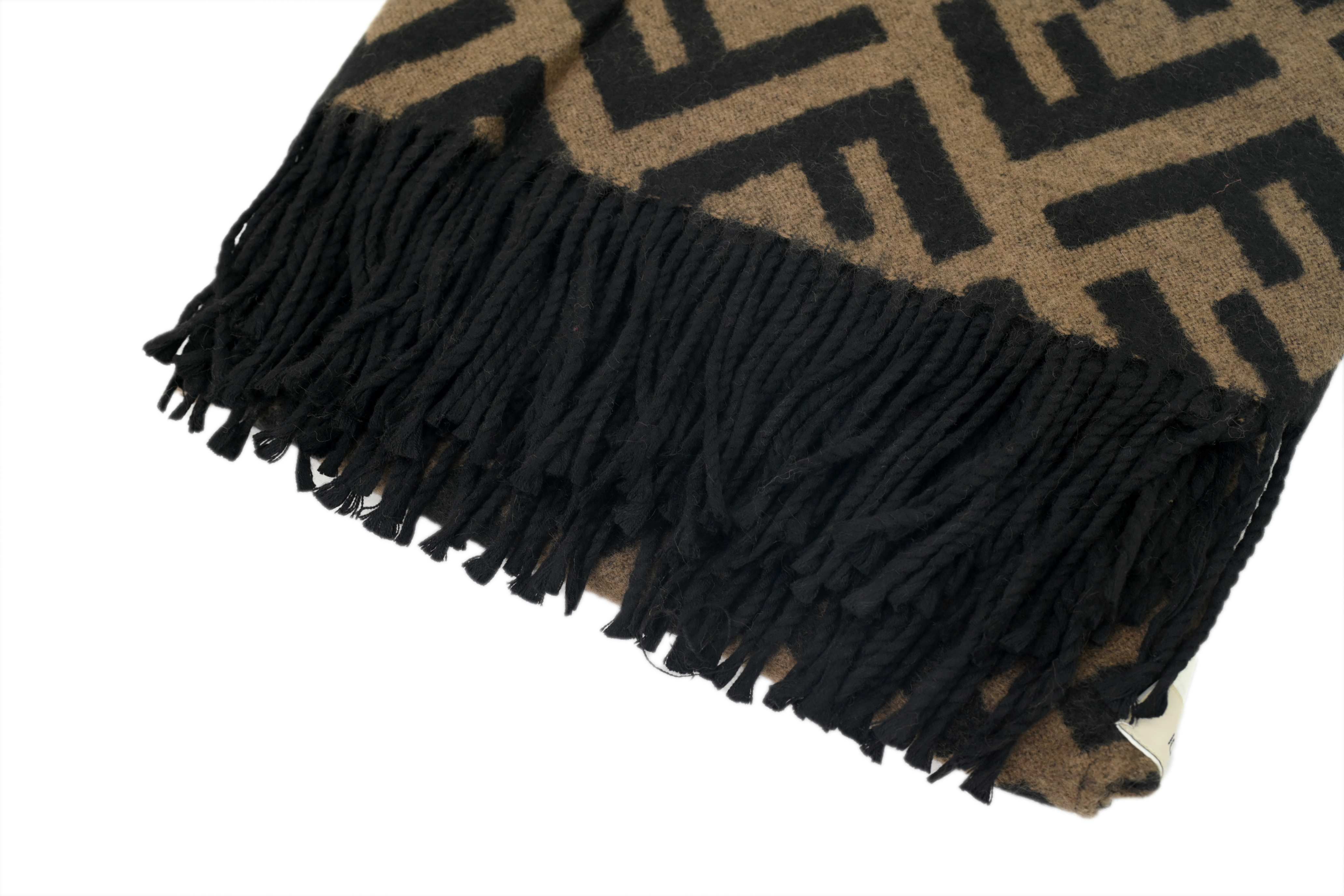 Fendi FF Fringe Shawl - Light Brown