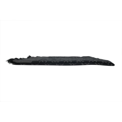 Louis Vuitton Monogram Fringe Scarf - Black 02