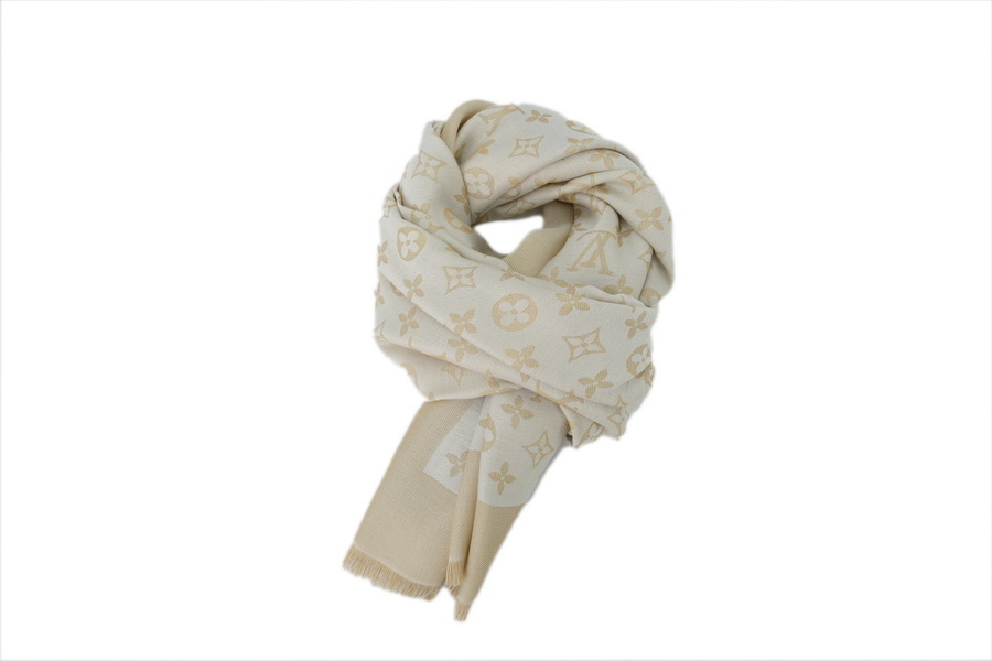 Louis Vuitton Monogram Fringe Scarf - Khaki