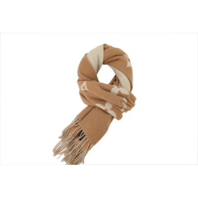 Louis Vuitton Monogram Scarf - Brown & White 01