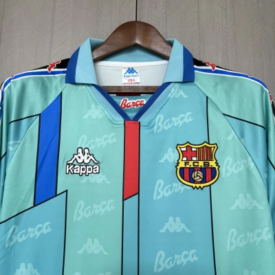 Barcelona 1995/97 Men's Retro Long Sleeve Away Jersey 02