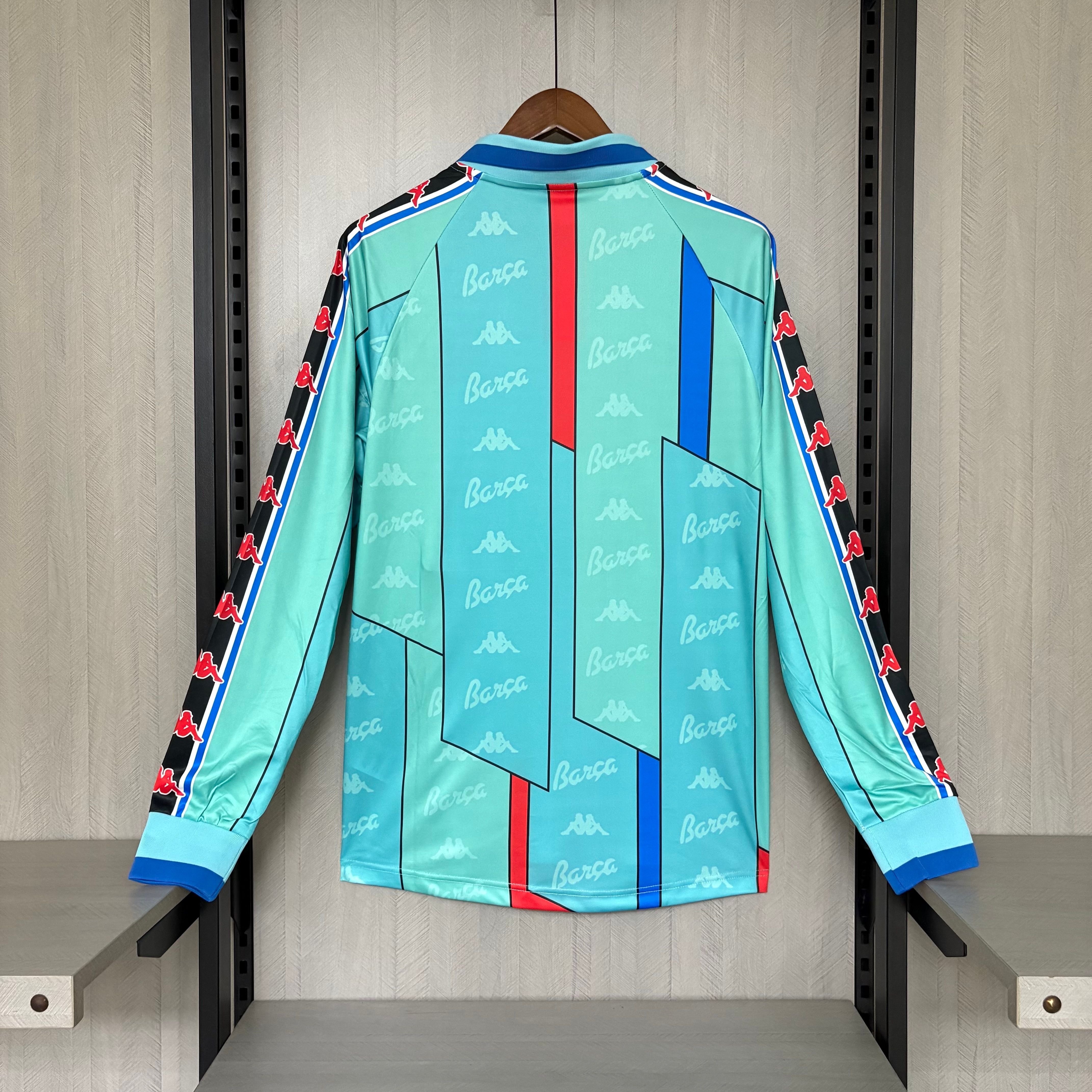 Barcelona 1995/97 Men's Retro Long Sleeve Away Jersey
