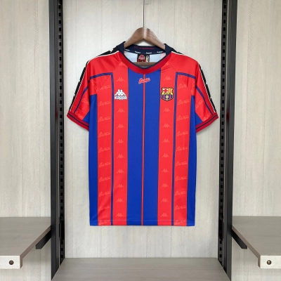 Barcelona 1997/98 Men's Retro Home Jersey 01