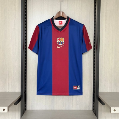 Barcelona 1998/99 Men's Retro Home Jersey 01