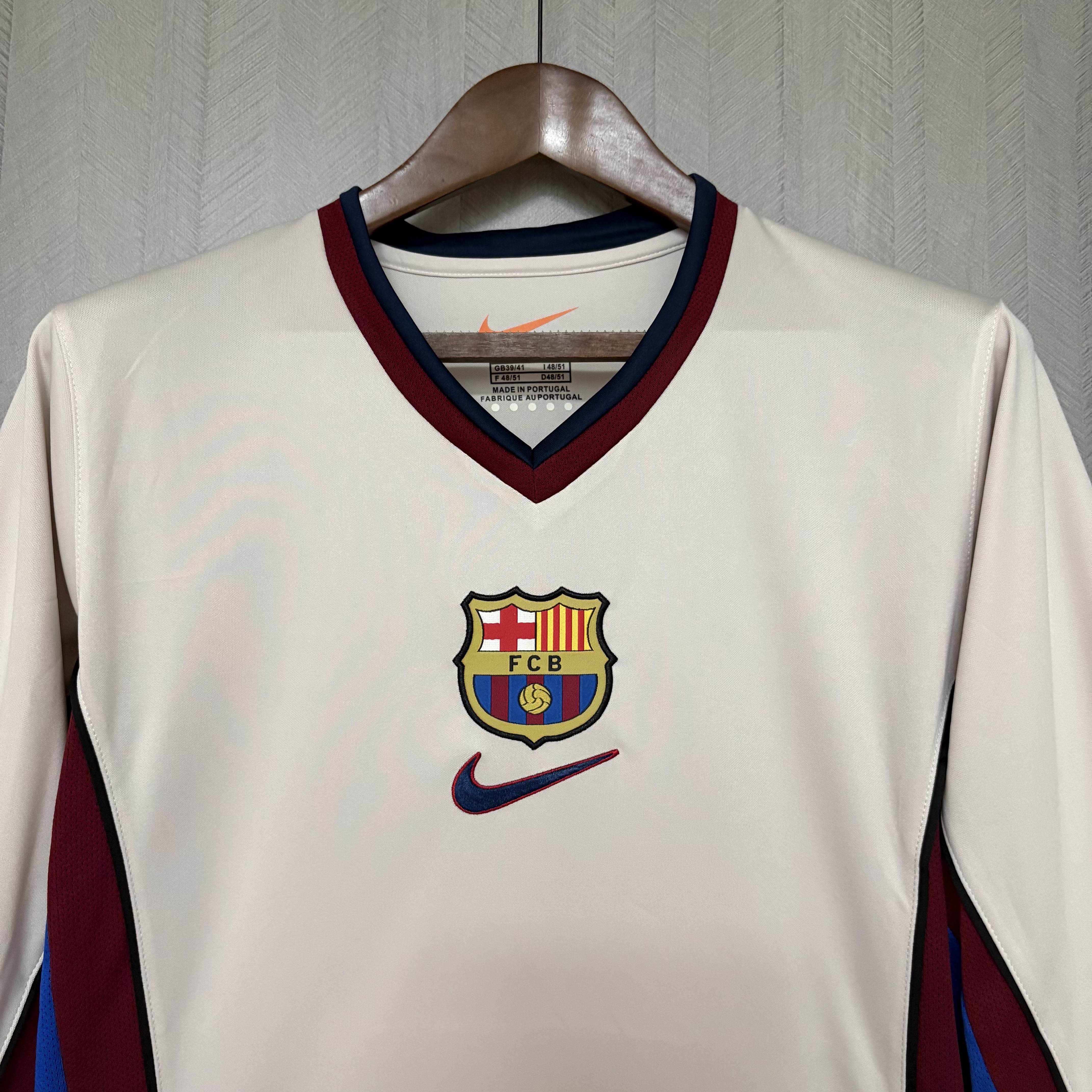 Barcelona 1998/99 Men's Retro Long Sleeve Away Jersey