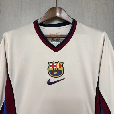 Barcelona 1998/99 Men's Retro Long Sleeve Away Jersey 02
