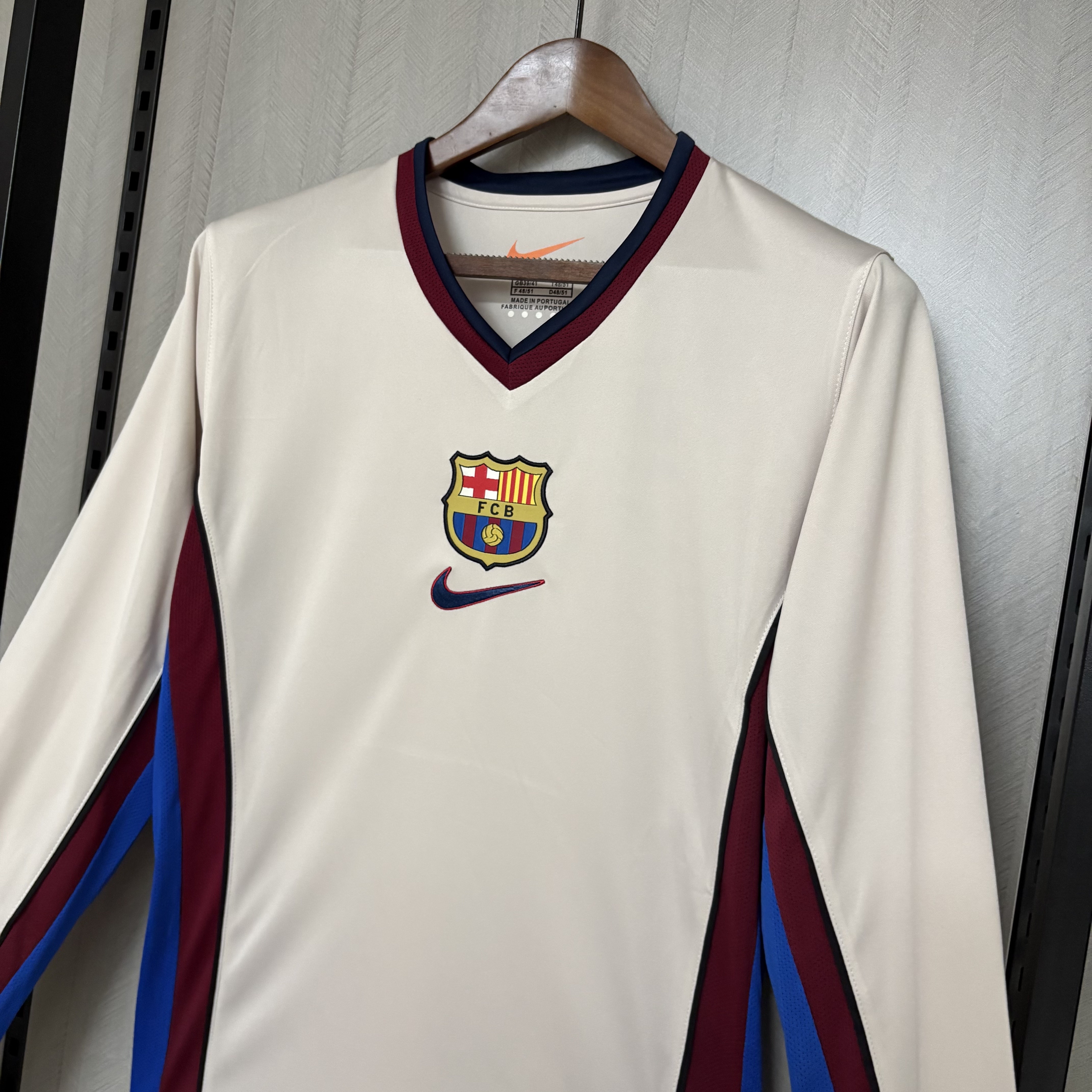 Barcelona 1998/99 Men's Retro Long Sleeve Away Jersey