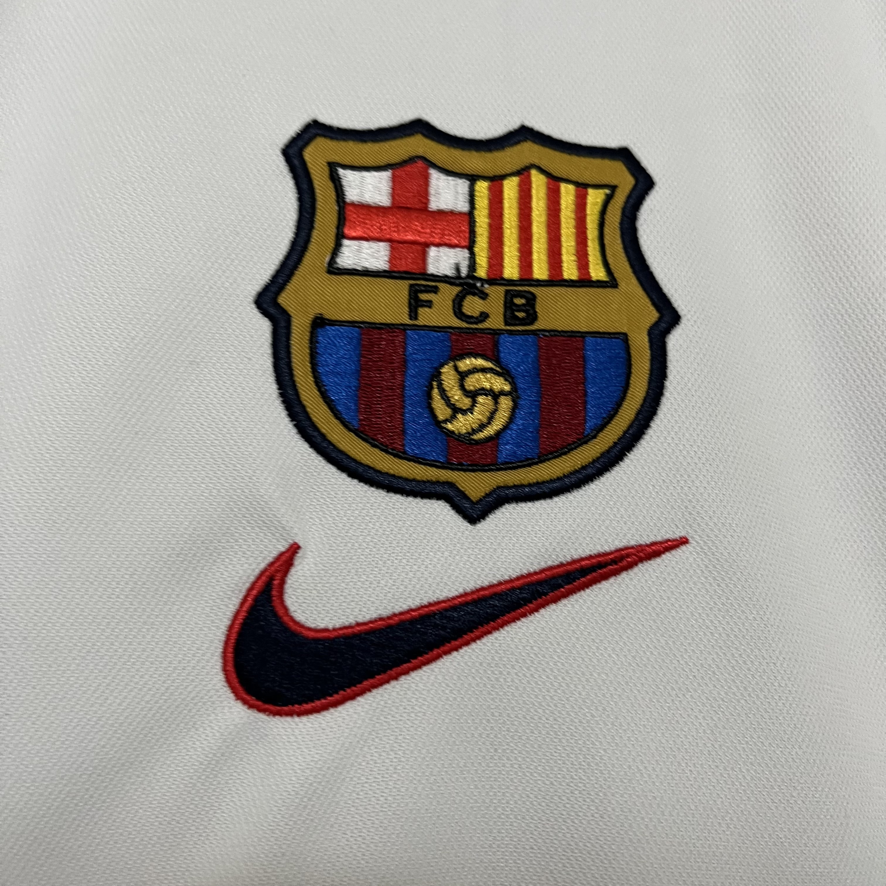 Barcelona 1998/99 Men's Retro White Jersey