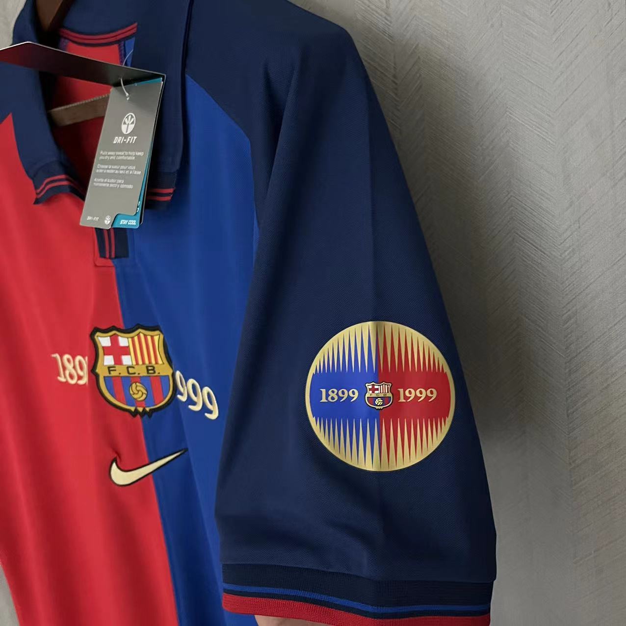 Barcelona 1999/00 Men's Retro 100th Anniversary Home Jersey
