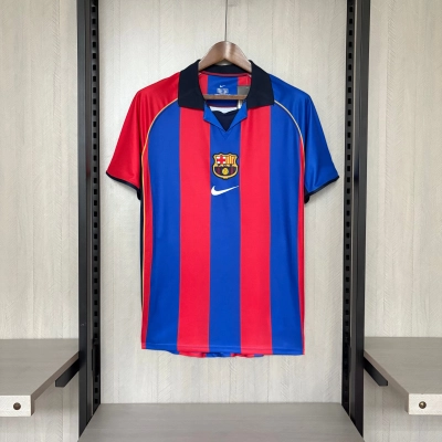Barcelona 2001/02 Men's Retro Home Jersey 01