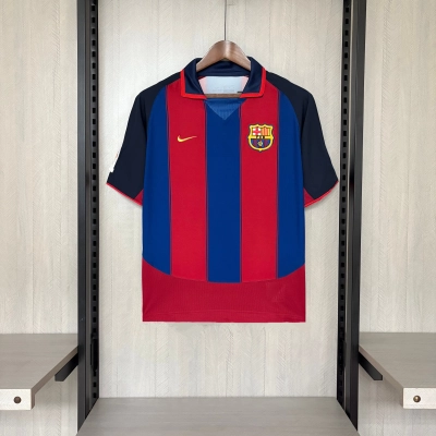 Barcelona 2003/04 Men's Retro Home Jersey 01