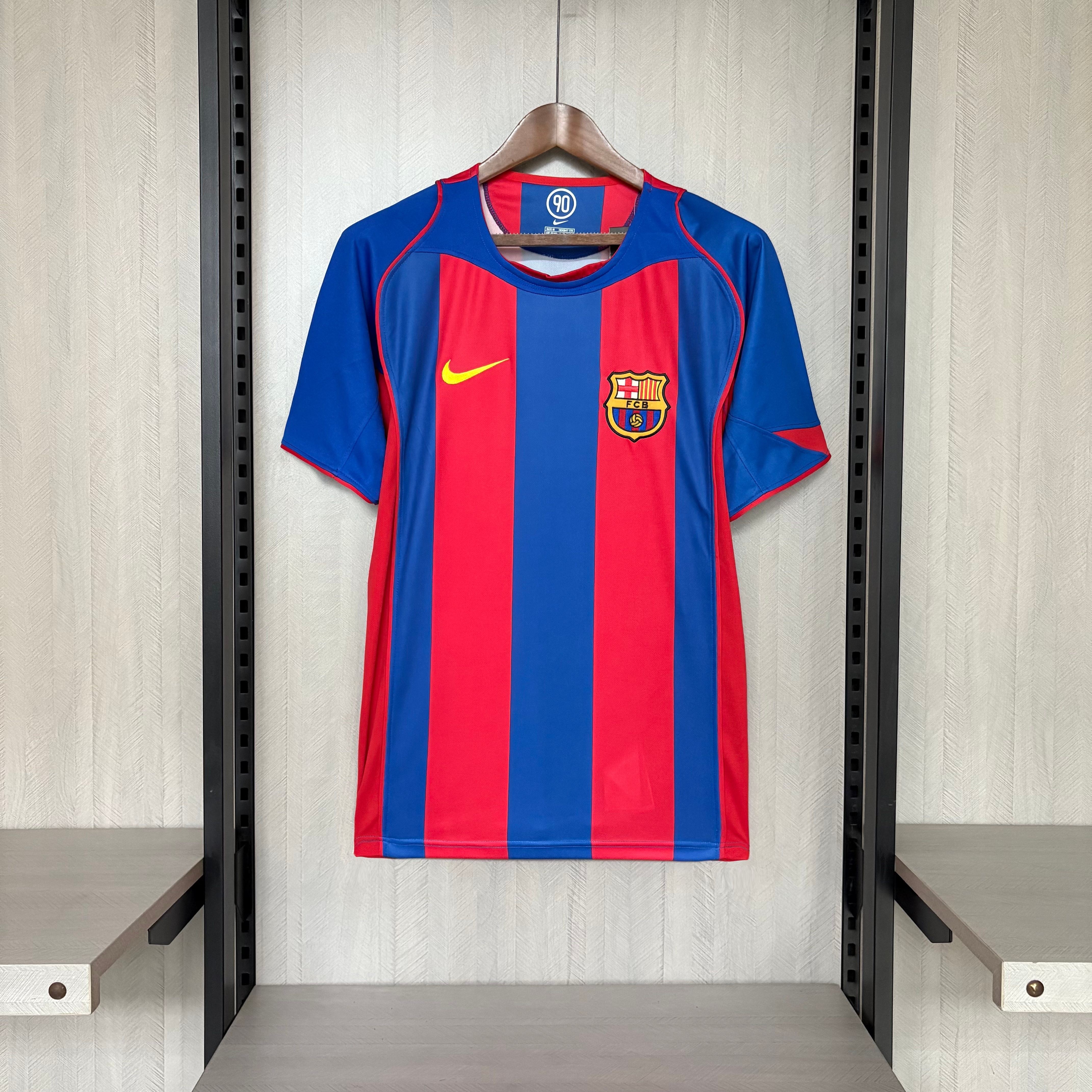 Barcelona 2004/05 Men's Retro Home Jersey