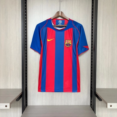 Barcelona 2004/05 Men's Retro Home Jersey 01