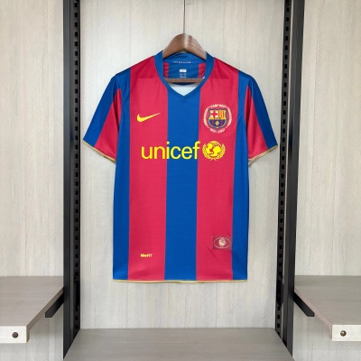 Barcelona 2007/08 Men's Retro Home Jersey 01