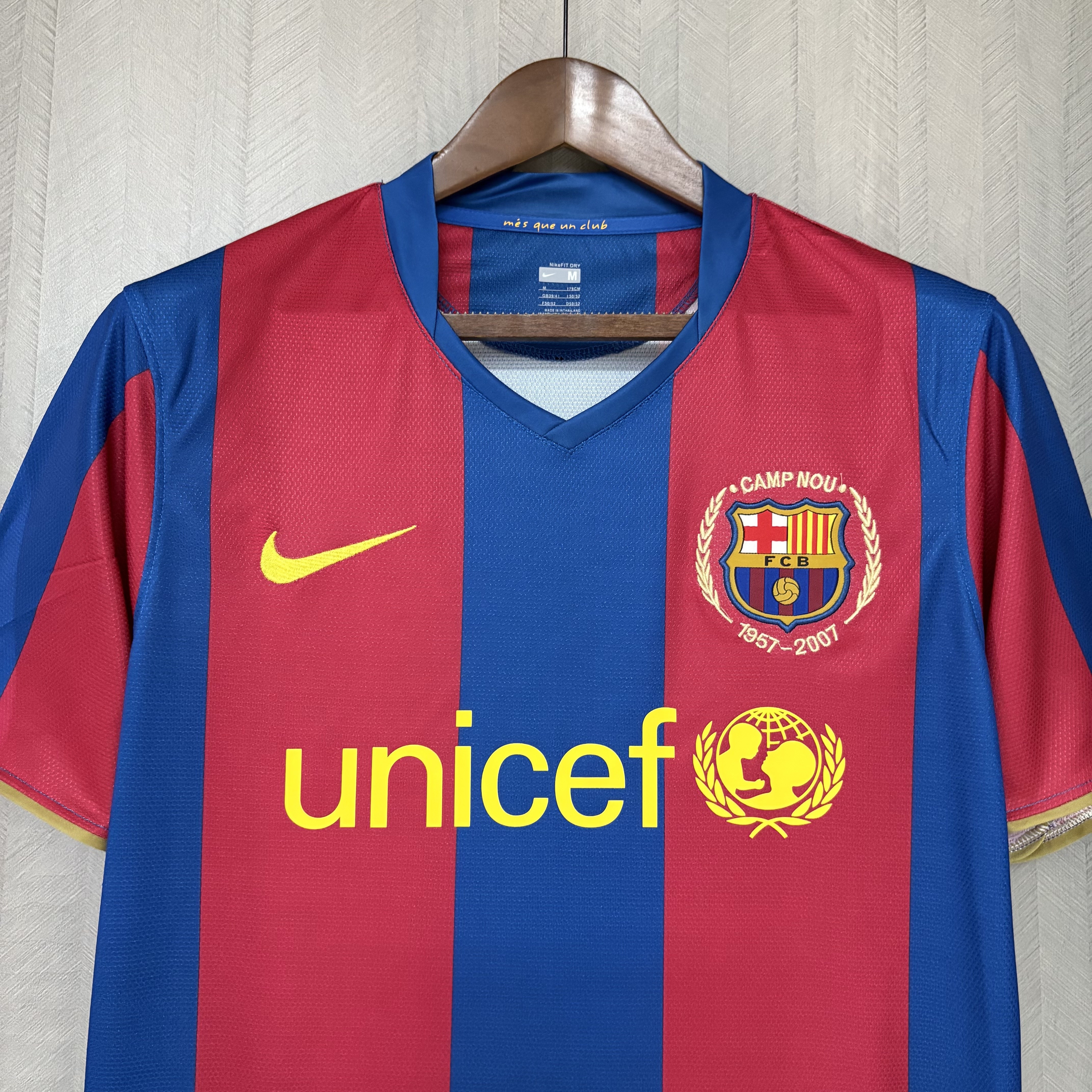 Barcelona 2007/08 Men's Retro Home Jersey
