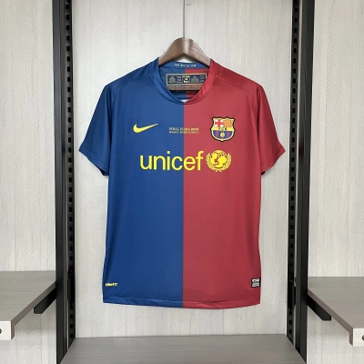 Barcelona 2008/09 Men's Retro Home Jersey 01