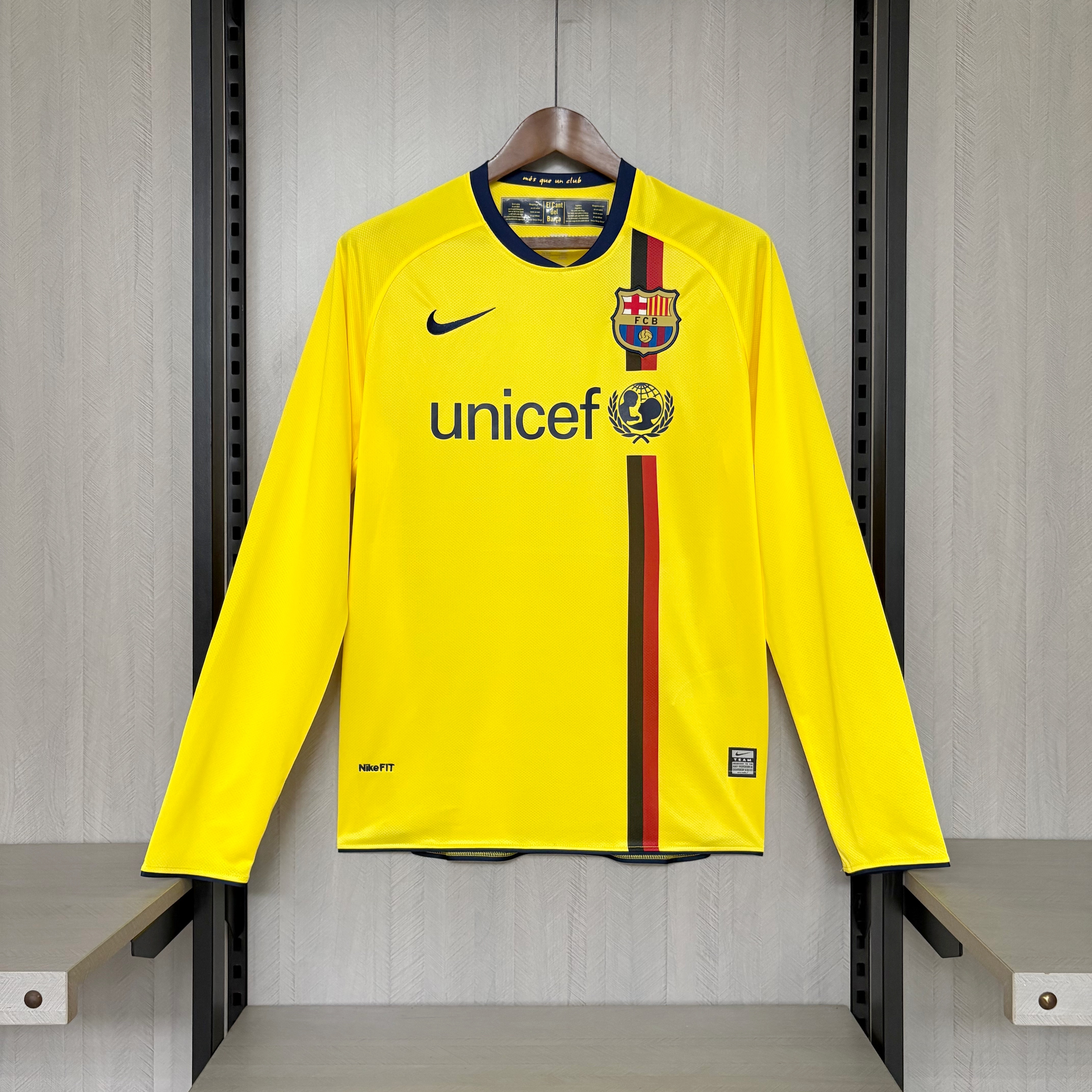 Barcelona 2008/09 Men's Retro Long Sleeve Away Jersey