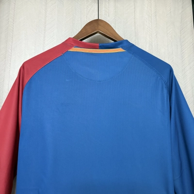Barcelona 2008/09 Men's Retro Long Sleeve Home Design 2 Jersey 02