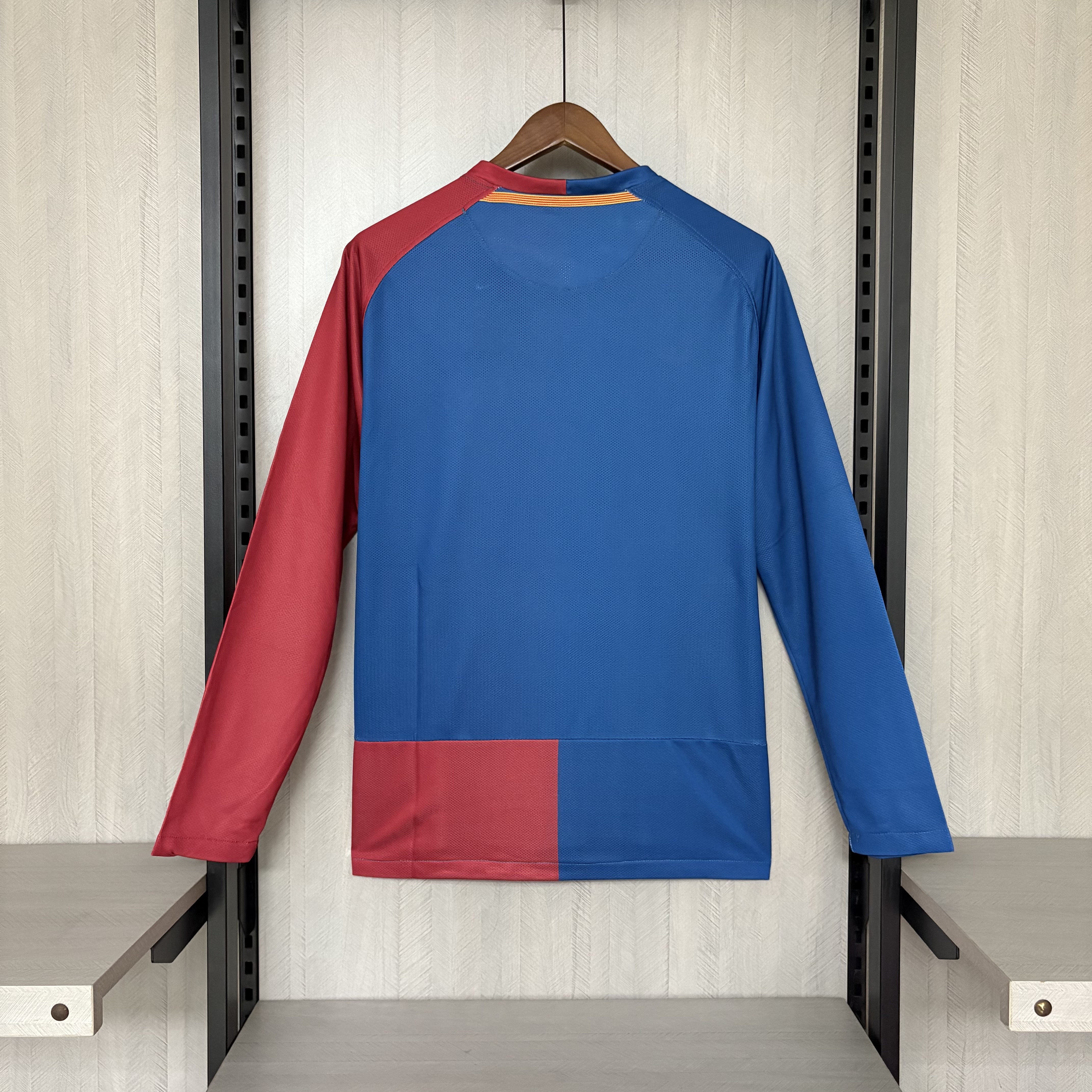 Barcelona 2008/09 Men's Retro Long Sleeve Home Design 2 Jersey