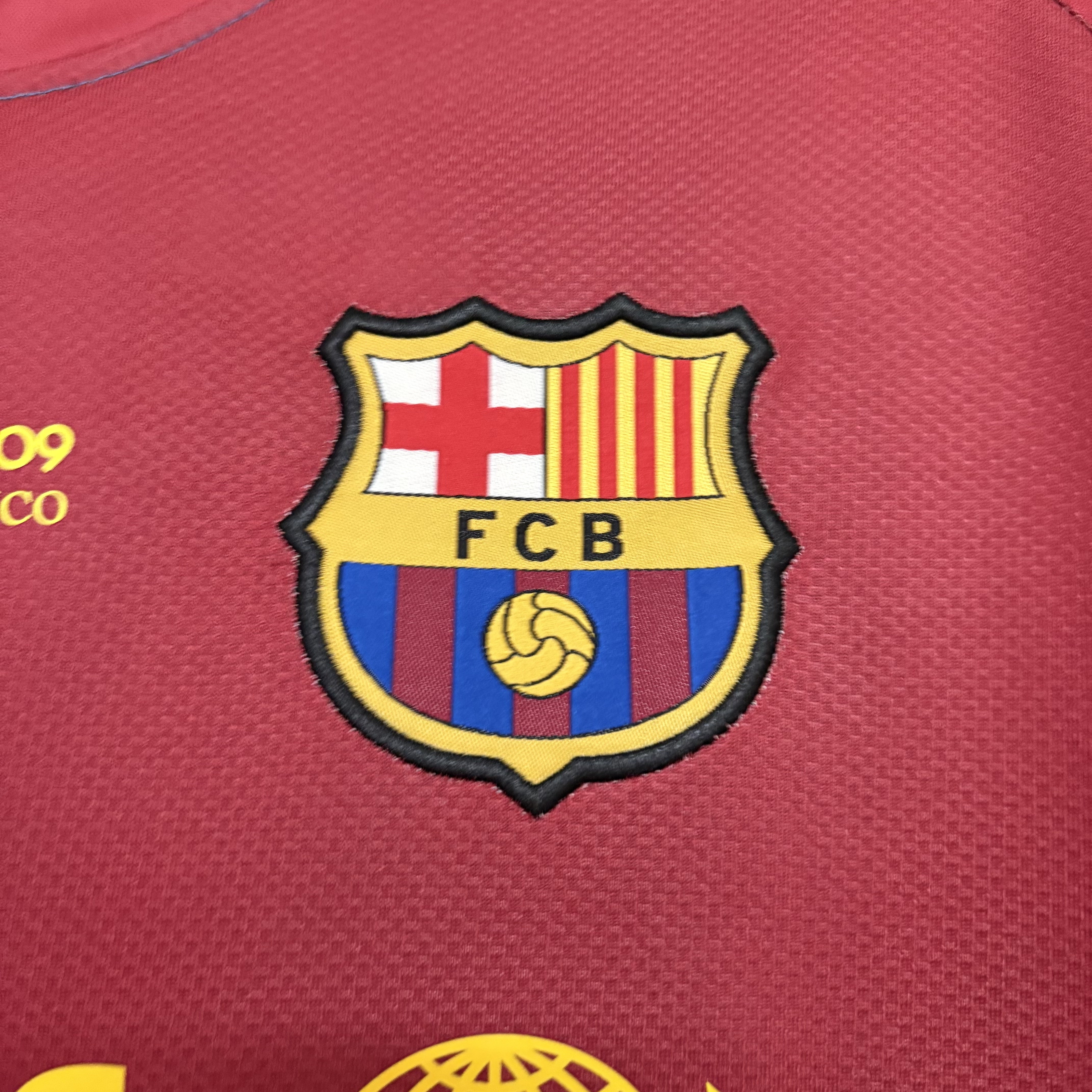 Barcelona 2008/09 Men's Retro Long Sleeve Home Design 2 Jersey