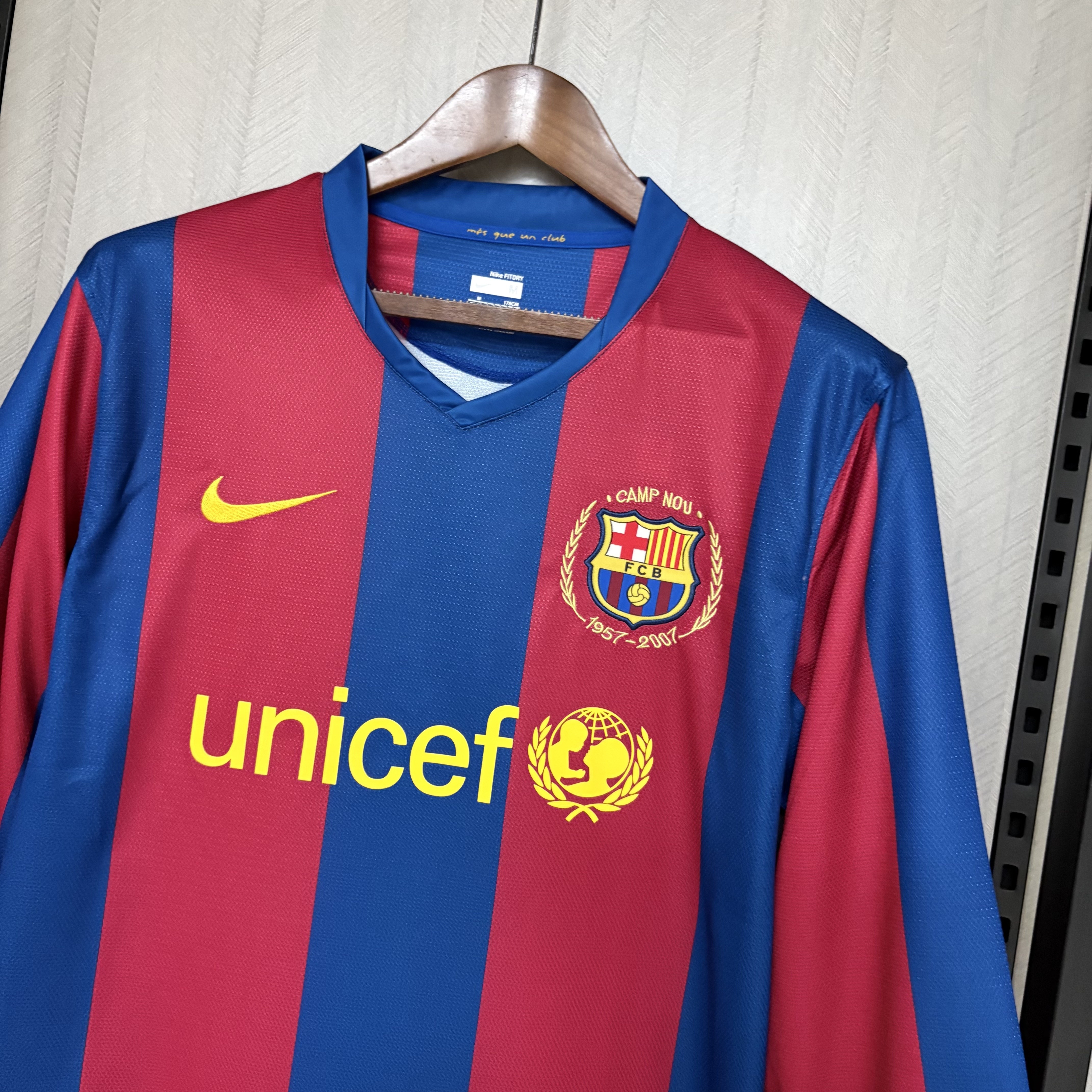 Barcelona 2008/09 Men's Retro Long Sleeve Home Jersey