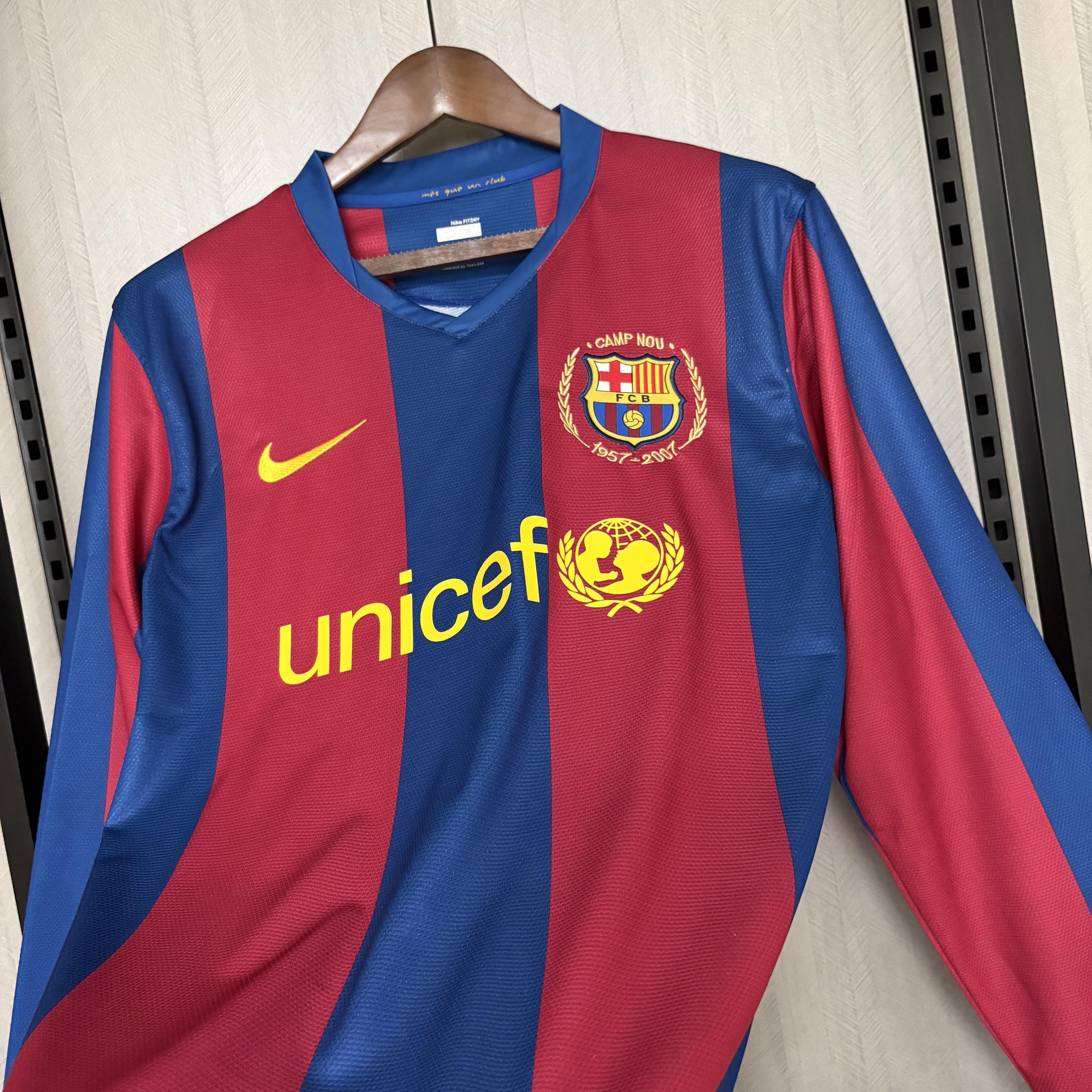 Barcelona 2008/09 Men's Retro Long Sleeve Home Jersey