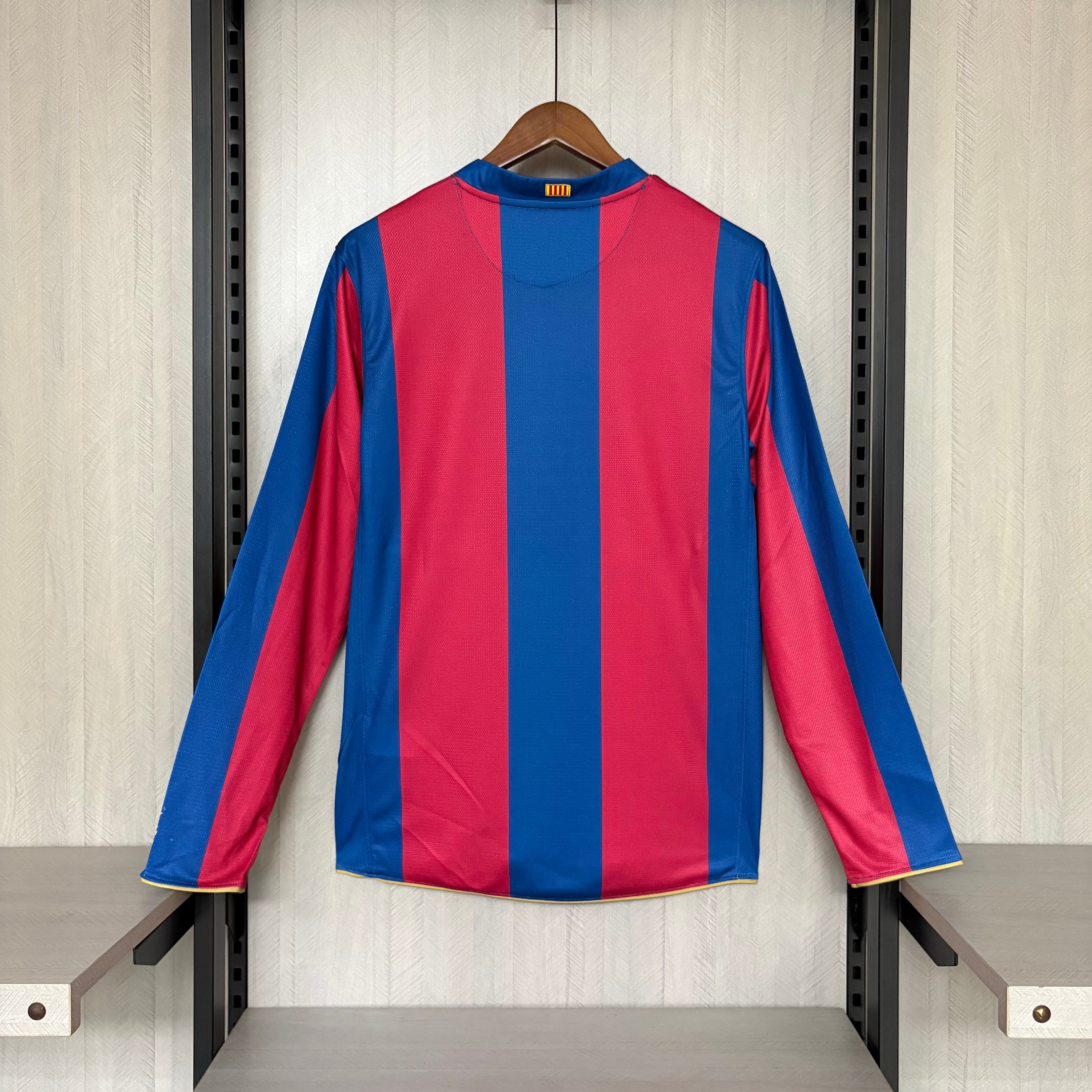 Barcelona 2008/09 Men's Retro Long Sleeve Home Jersey